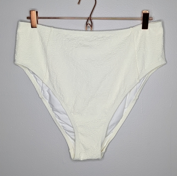 NWT Andie cream/off white textured bikini bottom XXL - Picture 1 of 8
